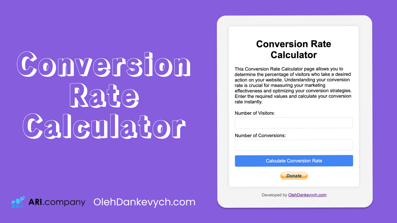 Conversion Rate Calculator