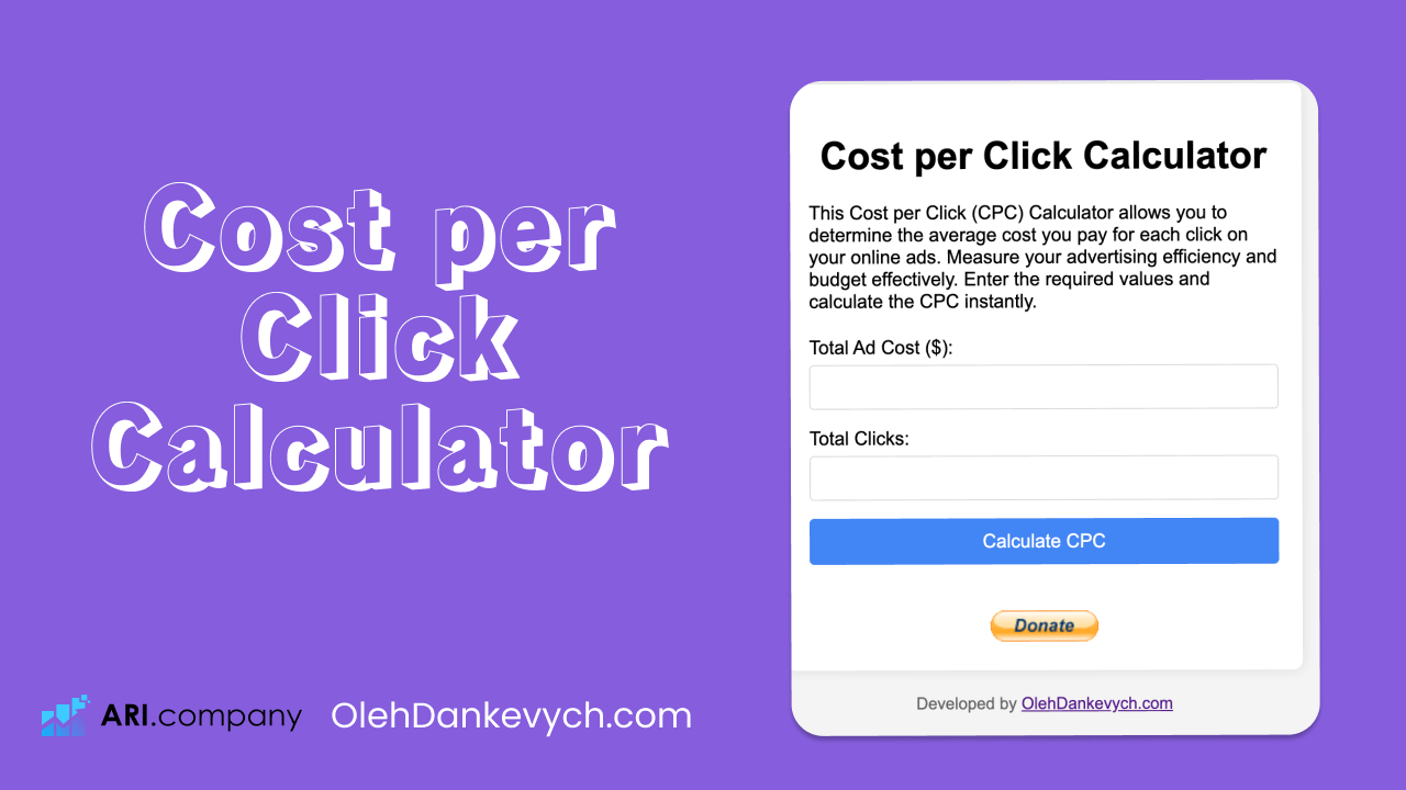 Cost per Click Calculator