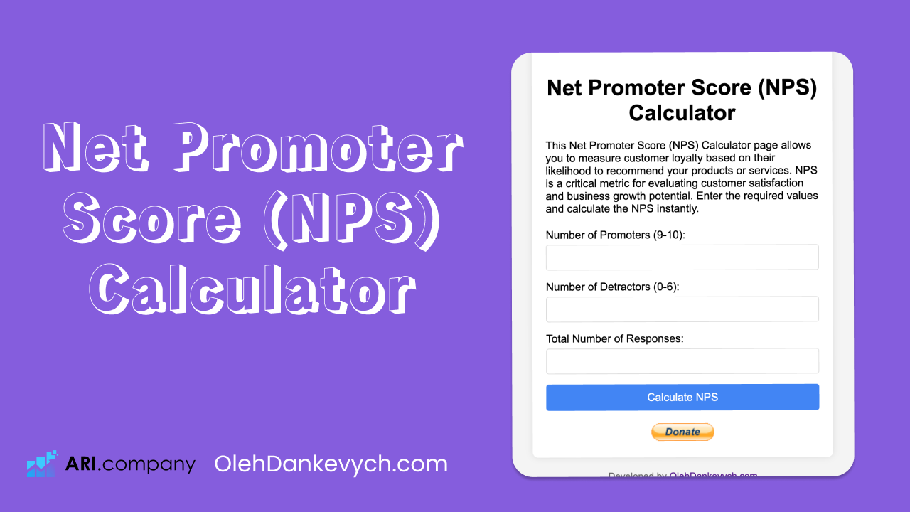 Net Promoter Score (NPS) Calculator