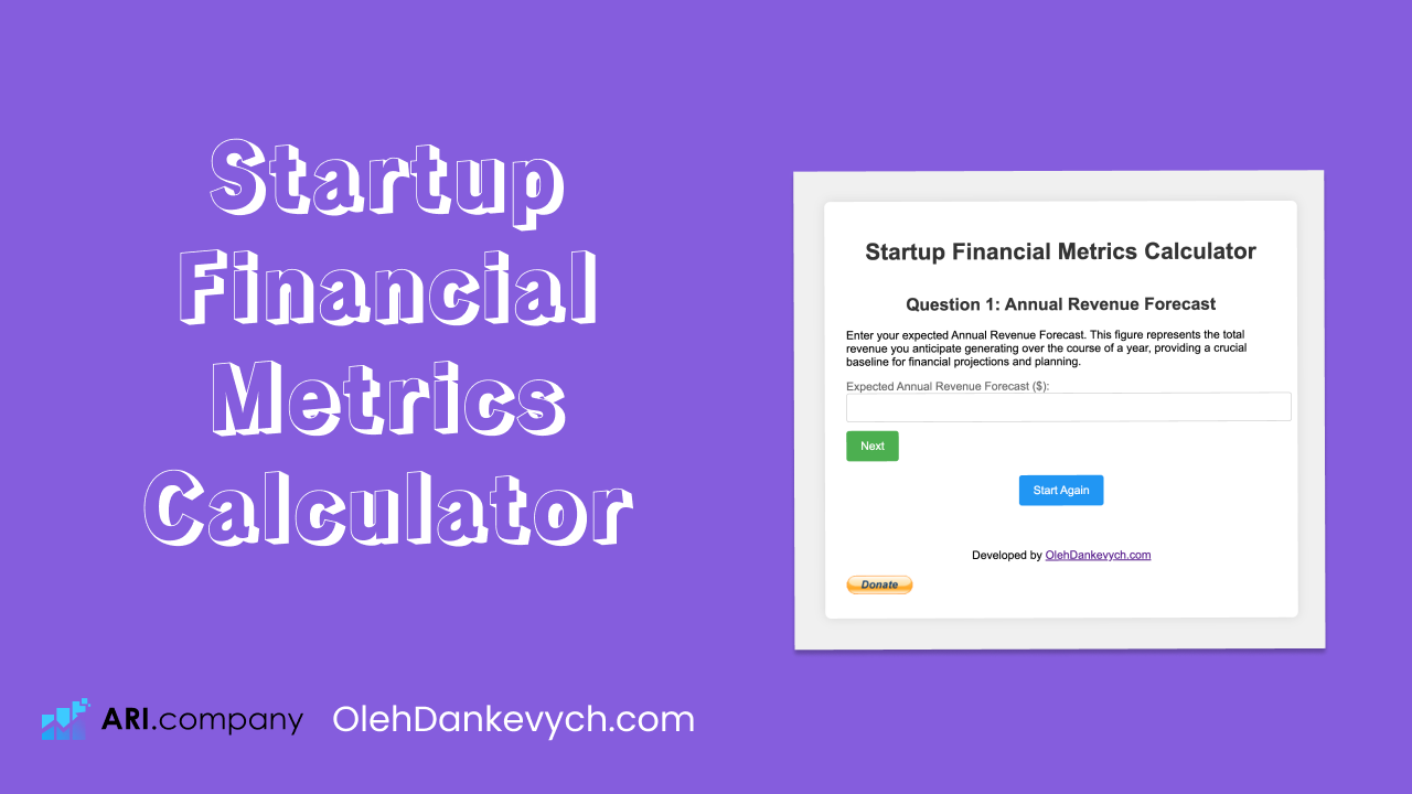 Startup Financial Metrics Calculator