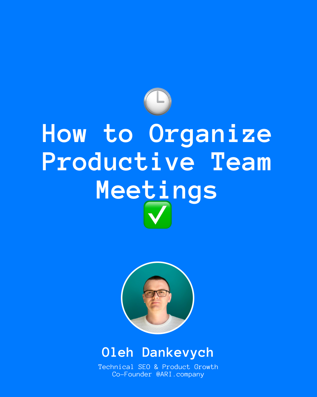 How to Organize Productive Team Meetings