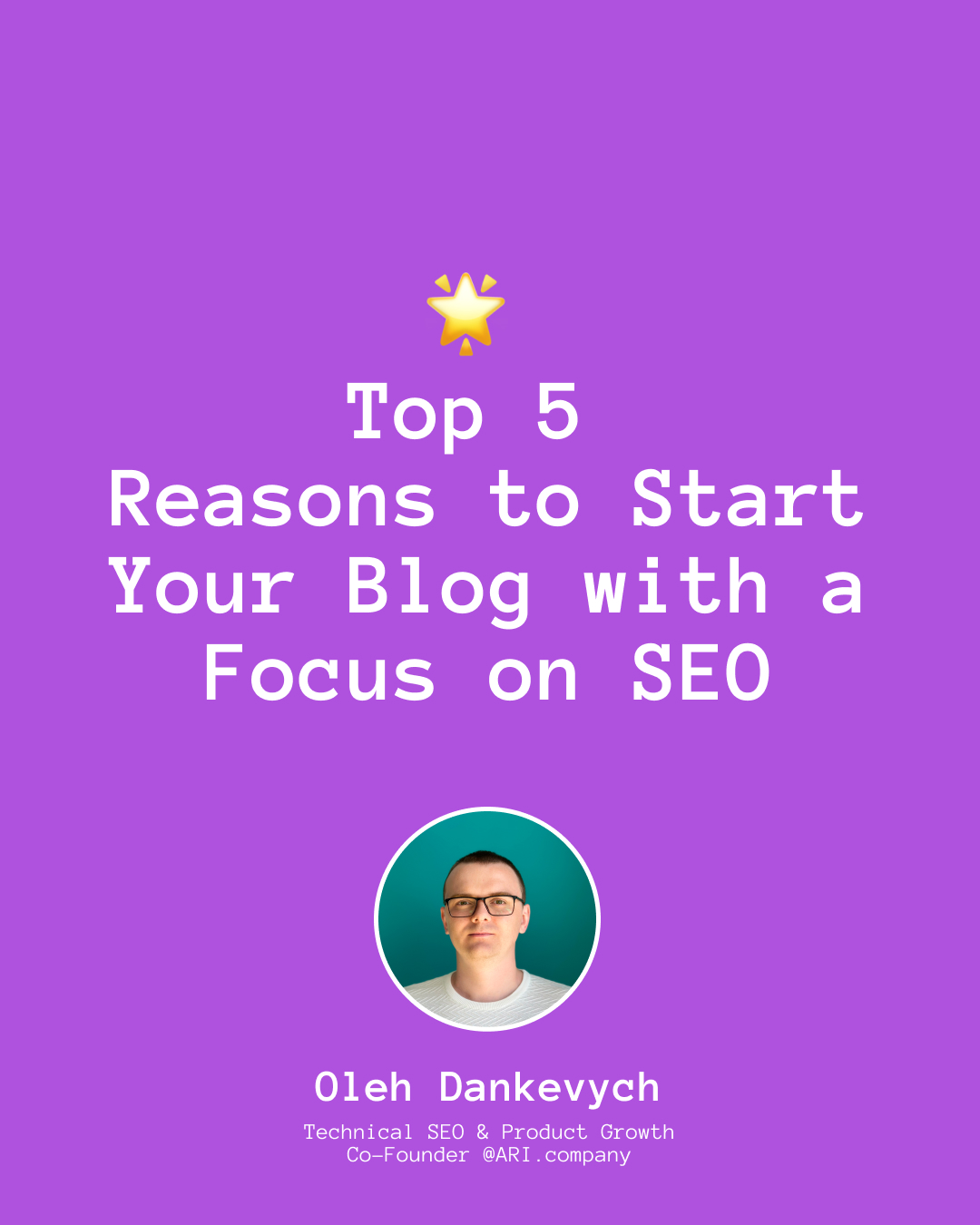 Top 5 - Reasons to Start Your Blog with a Focus on SEO