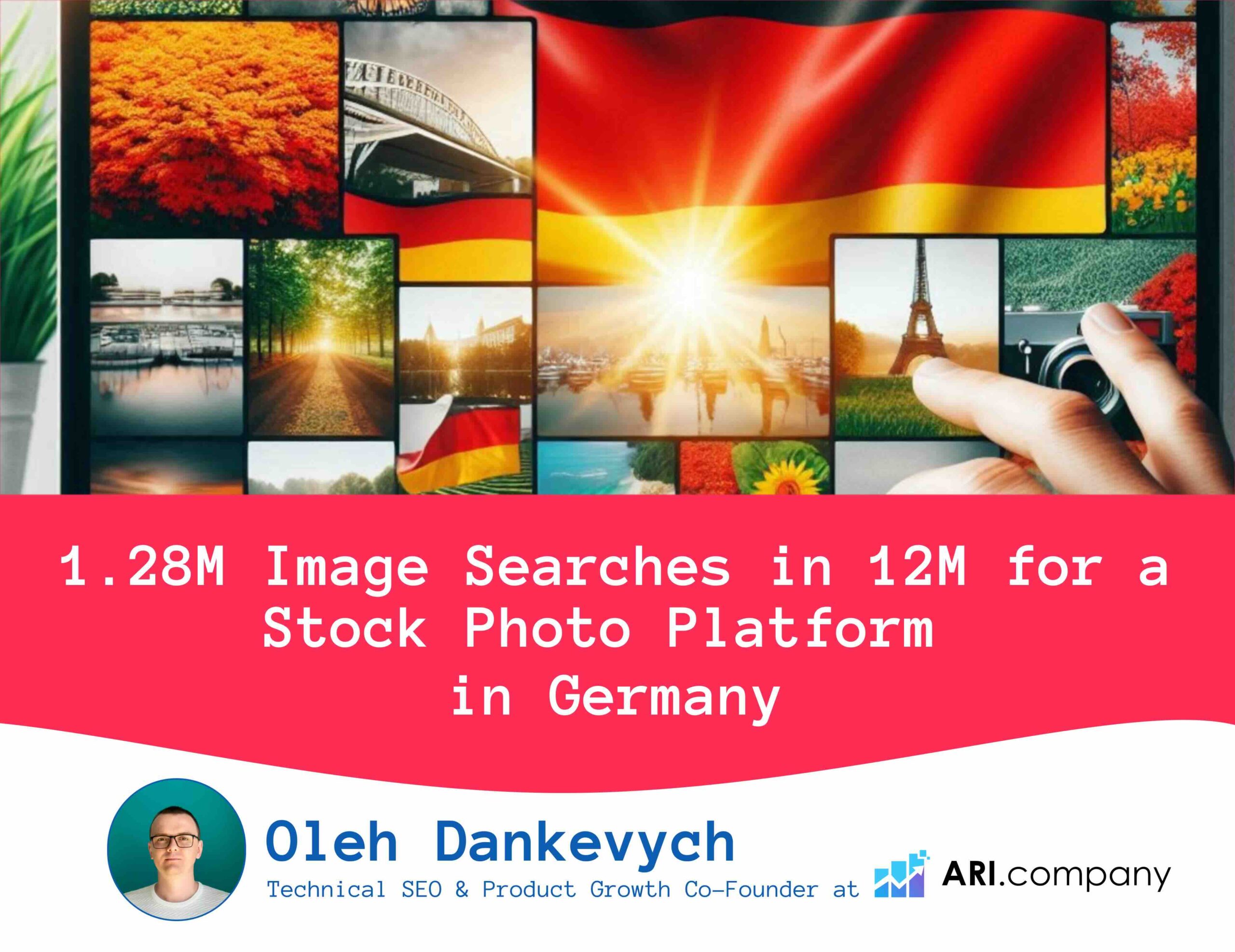 1.28M Image Searches in 12M for a Stock Photo Platform in Germany